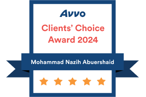 Avvo Client Choice Award 2024 - Mohammad Nazih - 5 stars