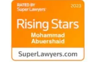 Super Lawyers / Mohammad Abuershaid / Rising Stars 2023 - Badge