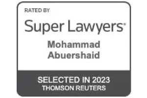 Super Lawyers / Mohammad Abuershaid / Selected in 2023 Thomson Reuters - Badge